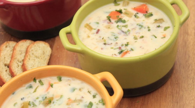 Cream of Chicken and Wild Rice Soup - Panera Copycat Recipe