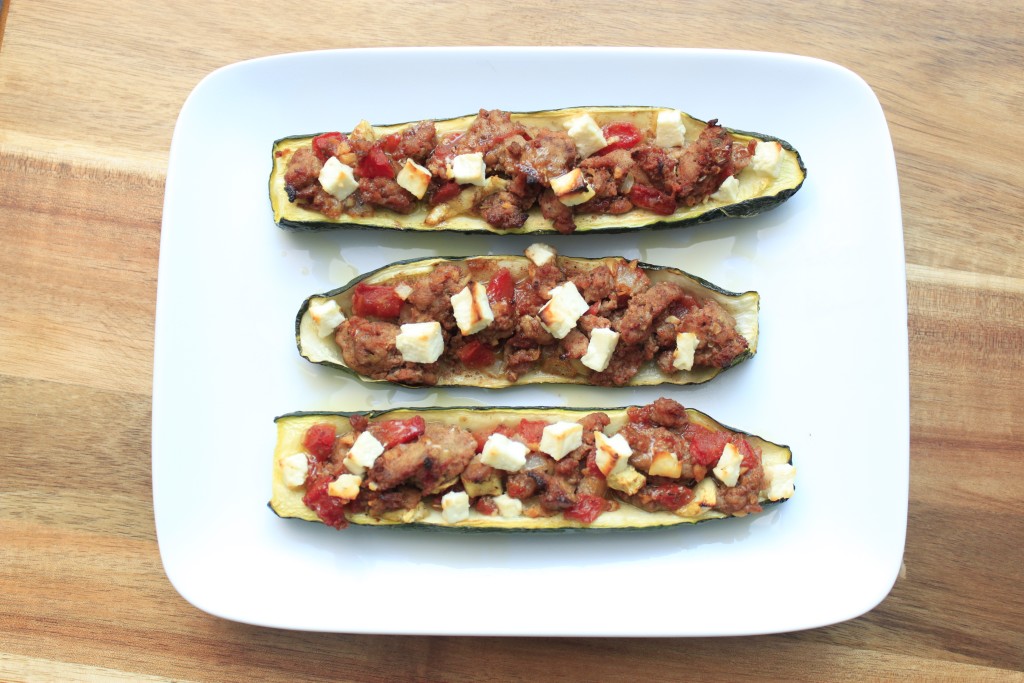 Greek Stuffed Zucchini Boats - life between weekends