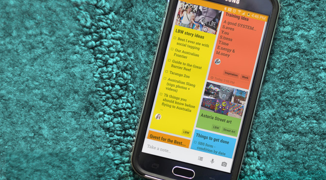 Keeping a Balanced Life with Google Keep