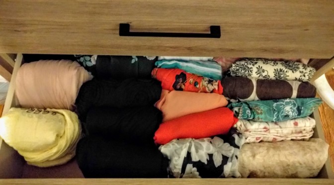 Marie Kondo Method of Organizing Drawers