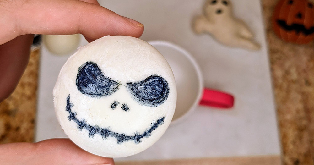 The Best Halloween Hot Cocoa Bombs: Jack Skellington treats