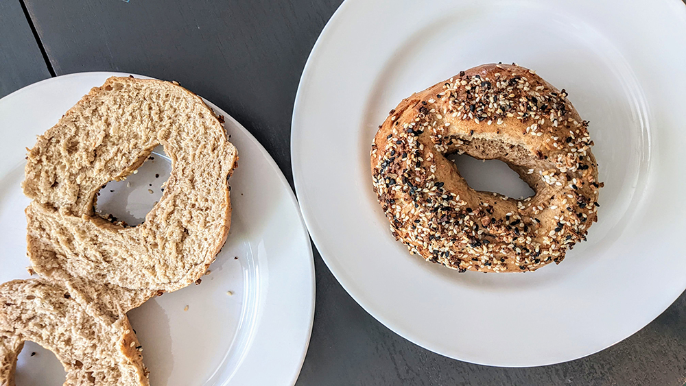 Rye Flour Everything Bagels