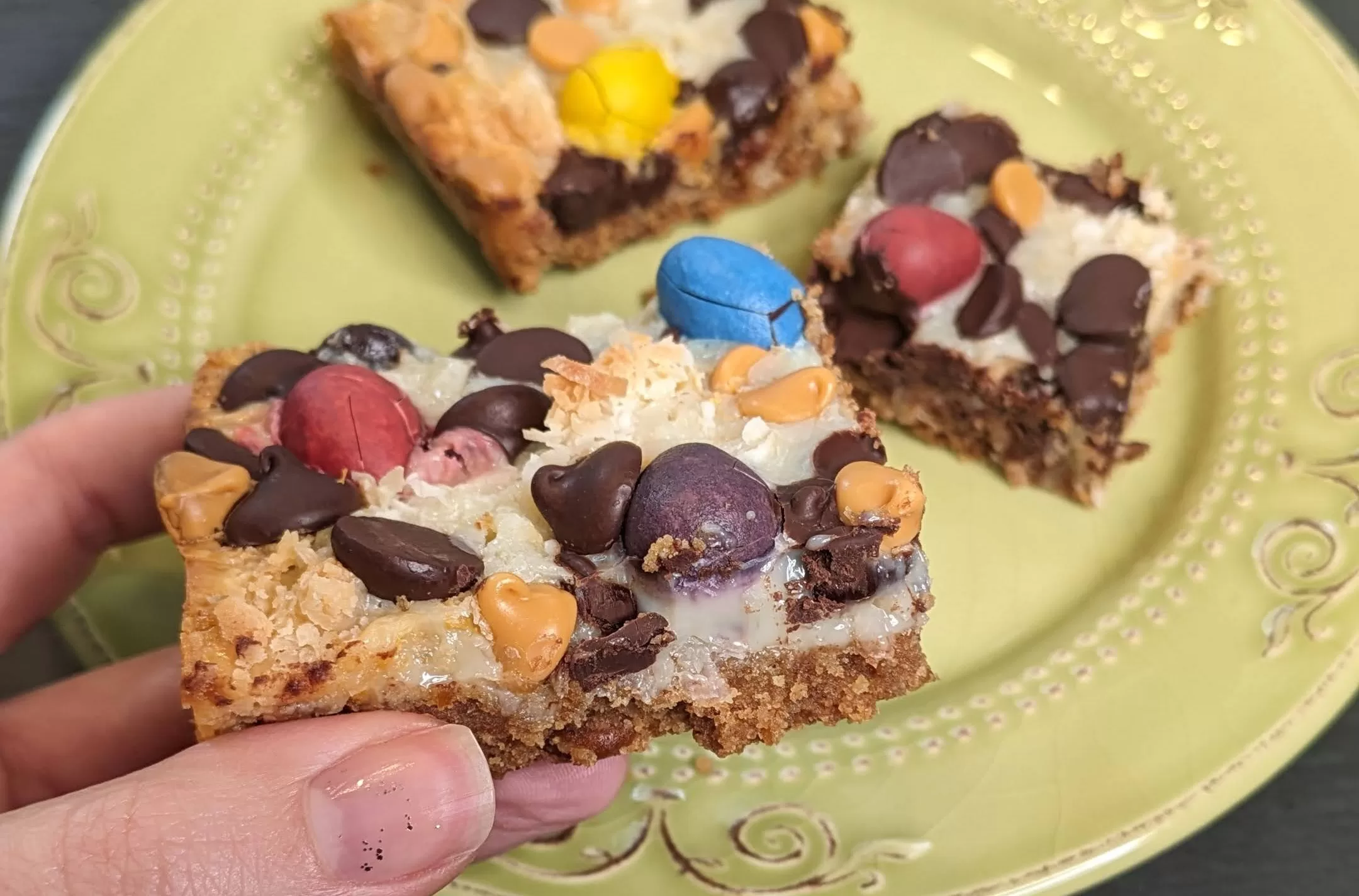 Cadbury Mini Egg Magic Cookie Bars